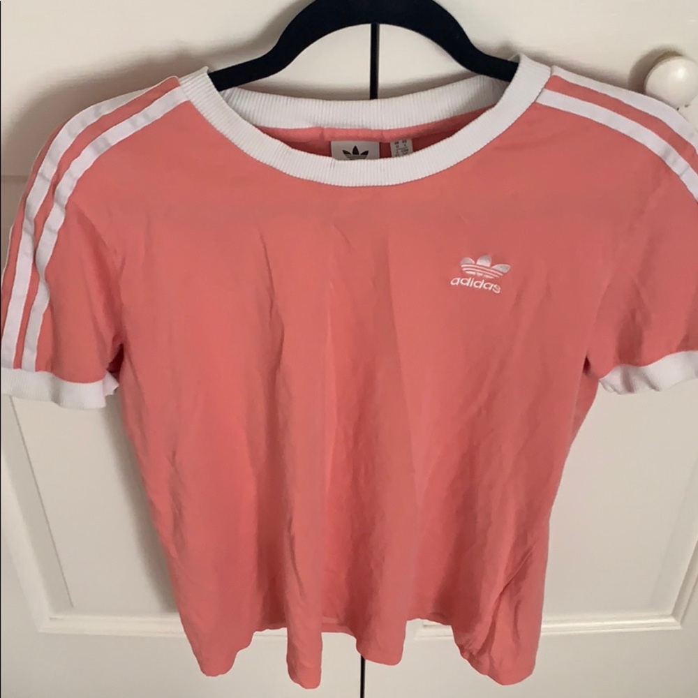 Salmon Adidas T shirt